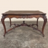 Antique French Louis XV Parquet Walnut Library Table ~ Center Table