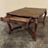 Antique French Louis XV Parquet Walnut Library Table ~ Center Table