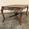 Antique French Louis XV Parquet Walnut Library Table ~ Center Table