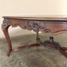 Antique French Louis XV Parquet Walnut Library Table ~ Center Table
