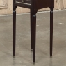 Antique French Directoire Mahogany End Table with Carrara Marble