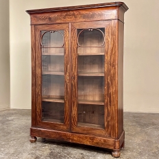 19th Century French Louis Philippe Period Mahogany Bookcase