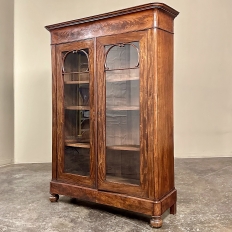 19th Century French Louis Philippe Period Mahogany Bookcase