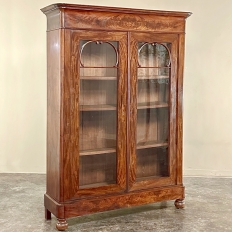 19th Century French Louis Philippe Period Mahogany Bookcase