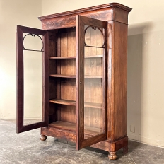 19th Century French Louis Philippe Period Mahogany Bookcase