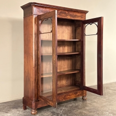 19th Century French Louis Philippe Period Mahogany Bookcase