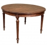 Antique French Louis XVI Oval Dining Table in Solid Oak