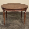 Antique French Louis XVI Oval Dining Table in Solid Oak