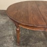 Antique French Louis XVI Oval Dining Table in Solid Oak