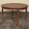 Antique French Louis XVI Oval Dining Table in Solid Oak