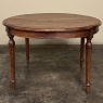 Antique French Louis XVI Oval Dining Table in Solid Oak