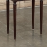 Antique French Directoire Neoclassical End Table with Carrara Marble