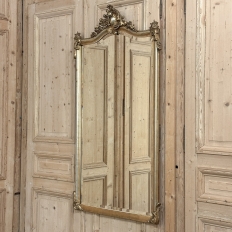 Antique French Louis XV Giltwood Mirror