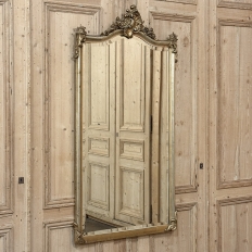 Antique French Louis XV Giltwood Mirror