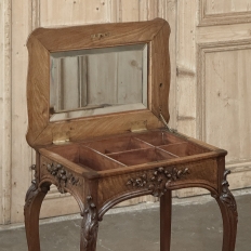 19th Century French Louis XIV Walnut Jewelry Stand