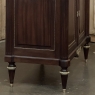 Antique French Louis XVI Mahogany Buffet with Carrara Marble