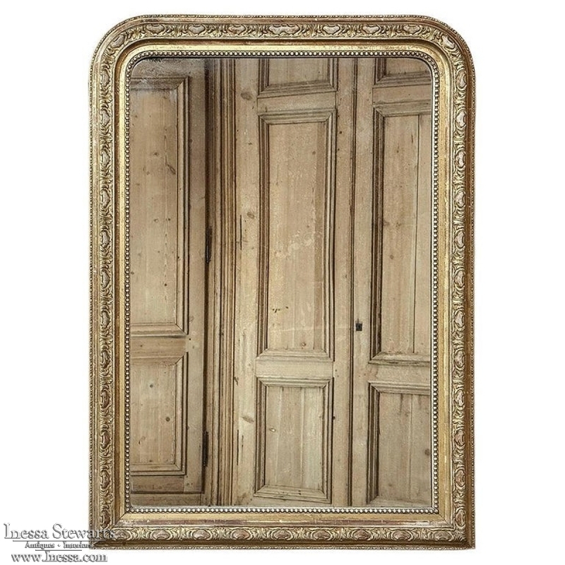 19th Century French Louis Philippe Gilded Mirror