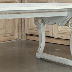 Antique French Louis XIV Painted Dining Table