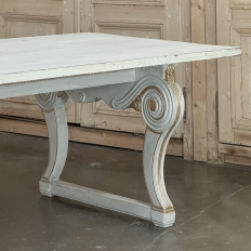 Antique French Louis XIV Painted Dining Table