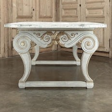 Antique French Louis XIV Painted Dining Table