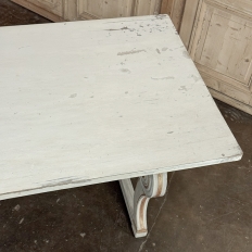 Antique French Louis XIV Painted Dining Table