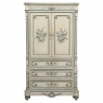 19th Century French Louis XVI Painted Wardrobe