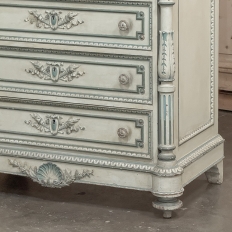 19th Century French Louis XVI Painted Wardrobe