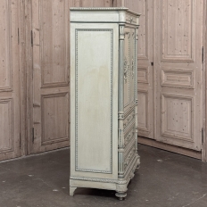 19th Century French Louis XVI Painted Wardrobe