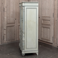 19th Century French Louis XVI Painted Wardrobe