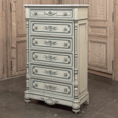 19th Century French Louis XVI Painted Wardrobe