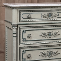 19th Century French Louis XVI Painted Wardrobe