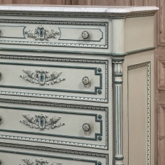 19th Century French Louis XVI Painted Wardrobe