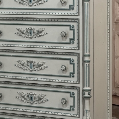 19th Century French Louis XVI Painted Wardrobe