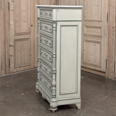 19th Century French Louis XVI Painted Wardrobe