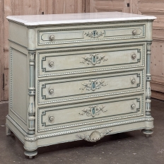 19th Century French Louis XVI Painted Wardrobe