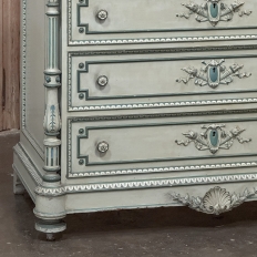 19th Century French Louis XVI Painted Wardrobe