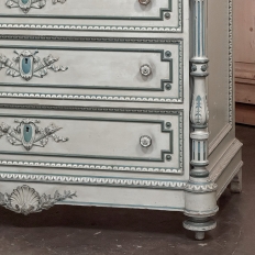 19th Century French Louis XVI Painted Wardrobe