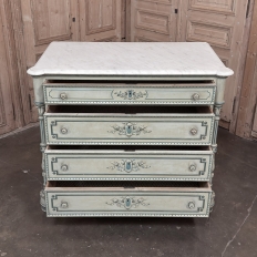 19th Century French Louis XVI Painted Wardrobe