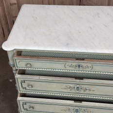 19th Century French Louis XVI Painted Wardrobe