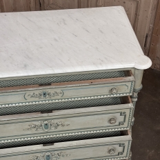19th Century French Louis XVI Painted Wardrobe