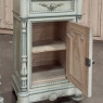 Pair 19th Century French Louis XVI Painted Nightstands with Carrara Marble
