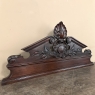 19th Century Italian Hand-Carved Walnut Decorative Crown