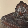 19th Century Italian Hand-Carved Walnut Decorative Crown