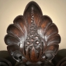 19th Century Italian Hand-Carved Walnut Decorative Crown