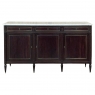 Antique French Louis XVI Mahogany Buffet with Carrara Marble