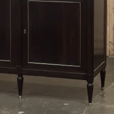 Antique French Louis XVI Mahogany Buffet with Carrara Marble