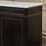 Antique French Louis XVI Mahogany Buffet with Carrara Marble