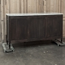 Antique French Louis XVI Mahogany Buffet with Carrara Marble