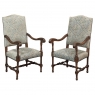Pair Antique French Louis XIV Armchairs