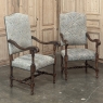 Pair Antique French Louis XIV Armchairs